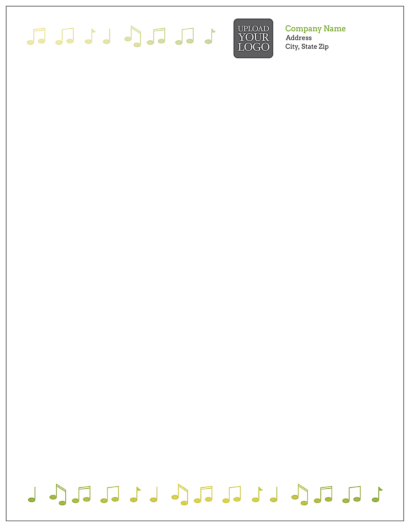 letterhead note Notes Music Letterhead